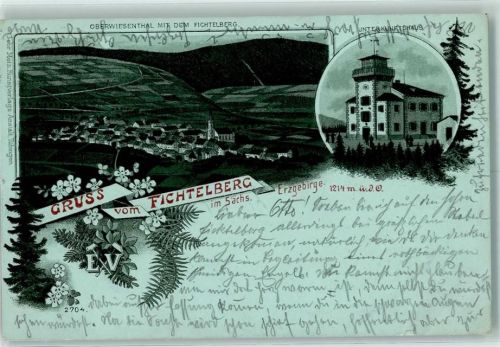 Oberwiesenthal 1899 Unterkunftshaus Fichtelberg