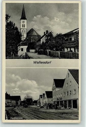 94522 W8357 Wallersdorf , Niederbay - Hauptstraße Kirche St. Johann