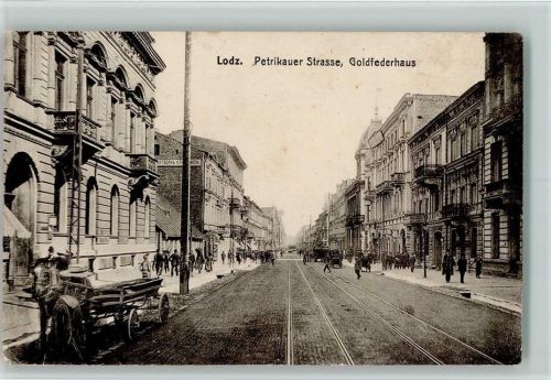 Litzmannstadt 1916 Petrikauer Strasse, Goldfederhaus