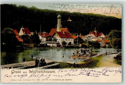 82515 W8190 Wolfratshausen 1902 - Floßfahrt