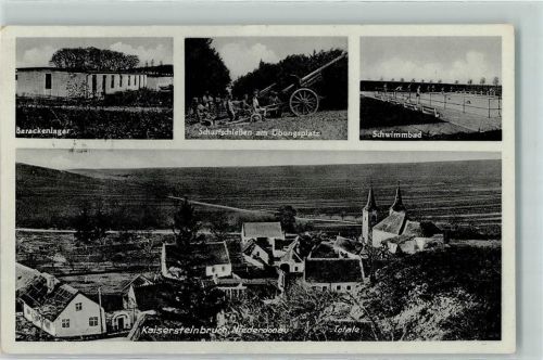 Kaisersteinbruch Krieggefangenlager und Anhaltelager , Schwimmbad Übungsplatz Scharfschießen WK II