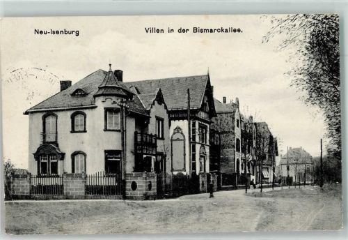 63263 W6078 Neu-Isenburg - Bismarckallee Villen Bahnpoststempel