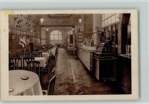 Heidelberg 1936 Restaurant Brauerei Ziegler, Innenansicht mit Kasse , Bergheimerstraße