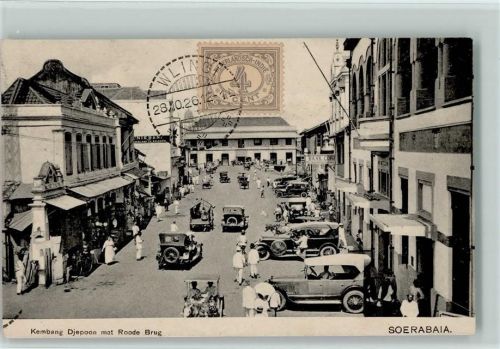 Surabaya Kembang Djepoon met Roode Brug
