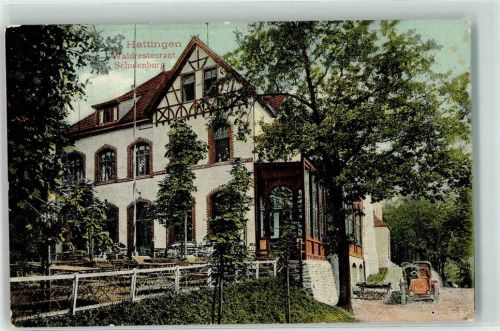 45525 W4320 Hattingen , Ruhr 1910 - Gasthaus Schulenburg Oldtimer