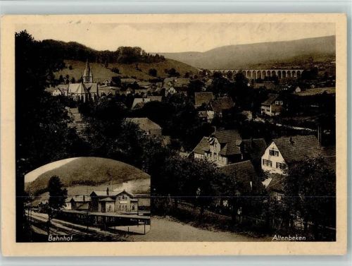 Altenbeken Ortsansicht Bahnhof 2-Bildaufnahme