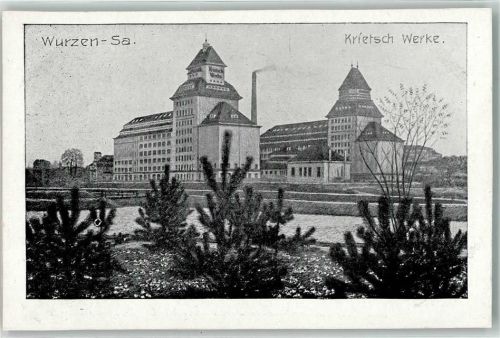 Wurzen Krietsch Werke Fabrik Schornstein Rauch
