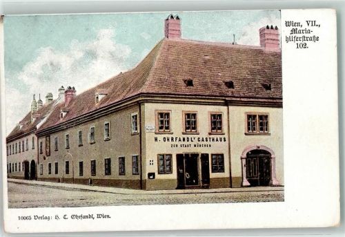 Wien Mariahilferstraße Gasthaus zur Stadt München