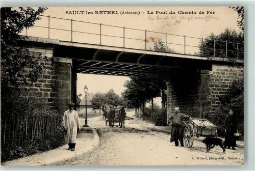 Sault-les-Rethel 1914 Eisenbahnbrücke