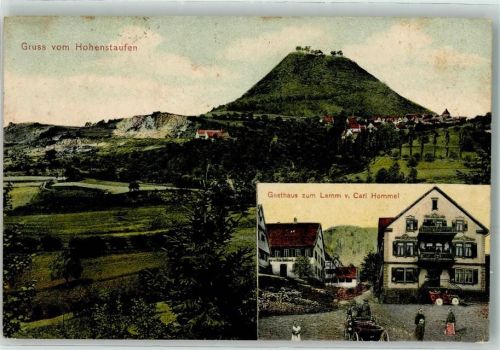 Hohenstaufen 1908 Gasthaus Zum Lamm Carl Hommel