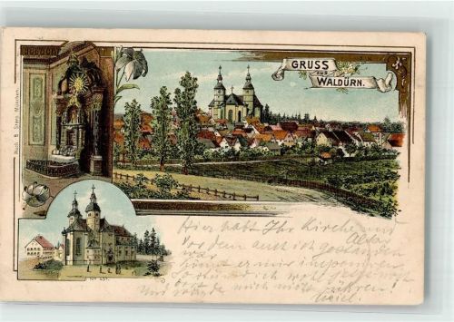 Walldürn 1898 Wallfahrtsbasilika St. Georg Altar