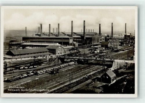 Oberhausen Gutehoffnungshütte Walzwerk Bahnanlage