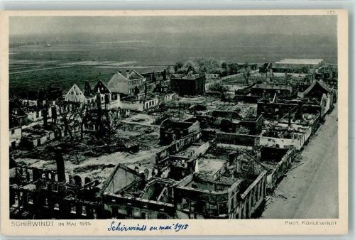 Schirwindt 1915 Trümmer Der Krieg 1914/15 in Postkarten Abteilung Deutschland Ostpreußenhilfe