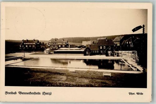 Benneckenstein WK II Freibad Schwimmbad Foto Wille