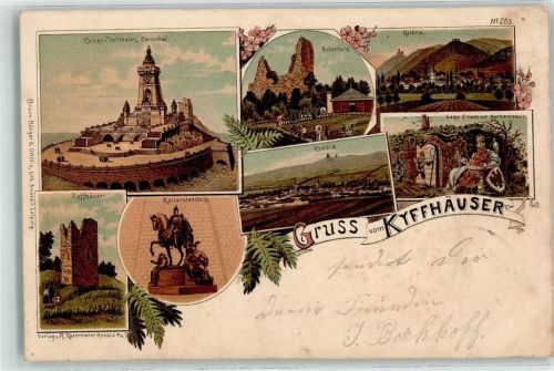 Kyffhäuser 1898 Kaiser Wilhelm-Denkmal Rotenburg Kelbra Reiterstandbild