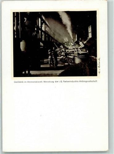 Merseburg Gasfabrik im Ammoniakwerk der I.G. Farbenindustrie Aktiengesellschaft