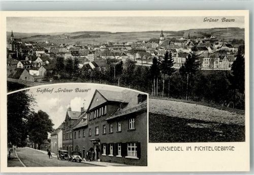95632 W8592 Wunsiedel - Gasthaus Grüner Baum J. Ch. Purucker Oldtimer