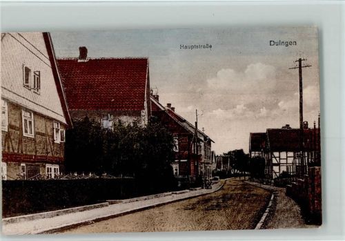 Duingen 1918 Hauptstraße AK