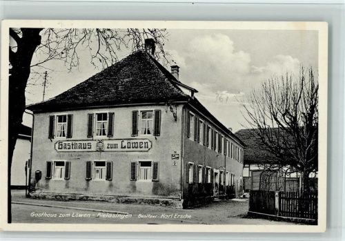 Rielasingen 1956 Gasthaus zum Löwen AK