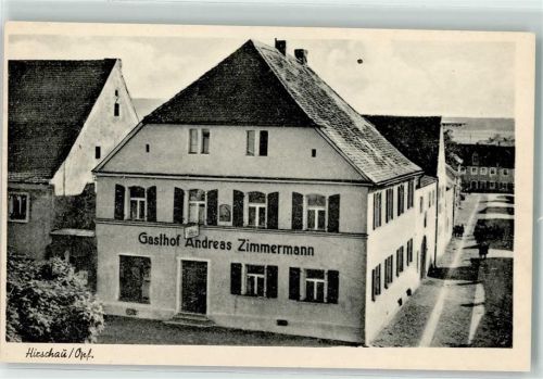 92242 W8452 Hirschau , Oberpf - Gasthaus Andreas Zimmermann Metzgerei Pension