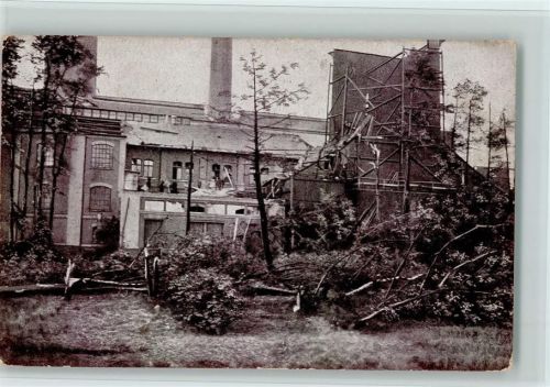 Chemnitz Sturm Katastrophe 1916 - Elektrizitätswerk - I AK