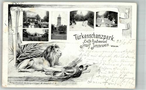Wien 1901 Cafe Türkenschanzpark