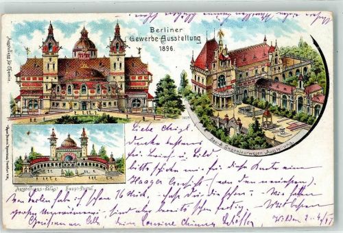 Treptow 1896 Gewerbeausstellung 1896 Ausstellungsgebäude