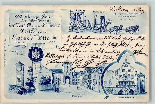 78048 W7730 Villingen-Schwenningen - 900 jährige Feier der Verleihung des Markt Münz und Zollrechts durch Kaiser Otto III