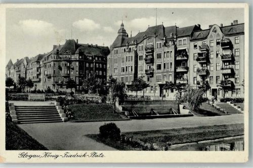 Glogau 1940 König Friedrich Platz WK II Kriegshilfswerk