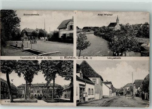 68170 Rixheim - Tapetenfabrik Zuber und Cie Langestraße Alter Weiher Bahnhofstraße