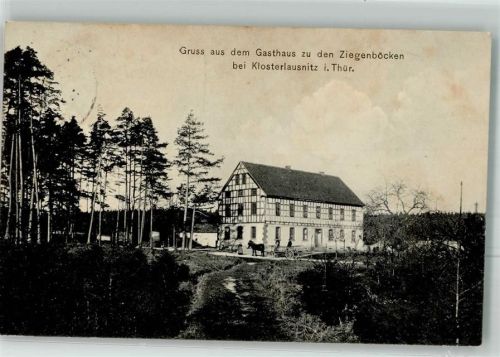Bad Klosterlausnitz 1910 Gasthaus zu den Ziegenböcken