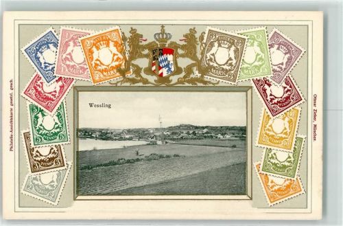 Weßling Briefmarken Wappen Verlag Ottmar Zieher-München
