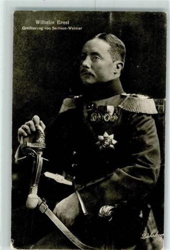 Wilhelm Ernst Großherzog von Sachsen-Weimar Wohlfahrtskarte AK