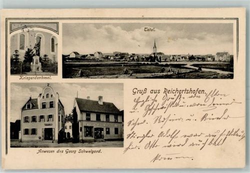 Reichertshofen Kriegerdenkmal Anwesen des Georg Schweigard