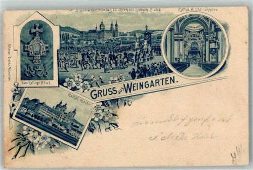 Weingarten 1903 Zieher Ottmar Kath. Kirche Das hl. Blut