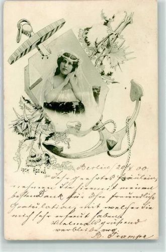 Jugendstil Poesie / Liebe Anker Frauenschönheit AK Abeille, J. 1900