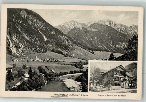 Hinterstein 1923 Allgäuer Alpen Gasthaus zum Steinadler