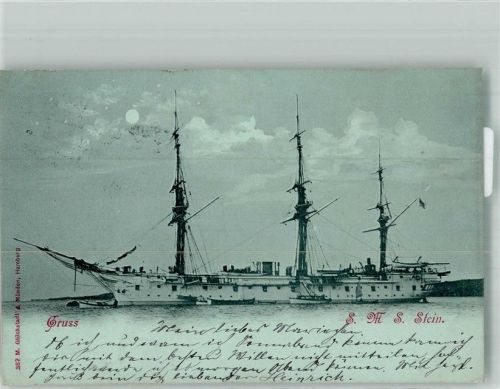 Kaiserl. Marine SMS Stein Marine 1899 Mondschein
