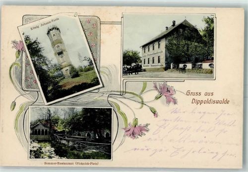 Dippoldiswalde König Johann-Turm Sommer-Restaurant Picknick-Platz Gasthaus