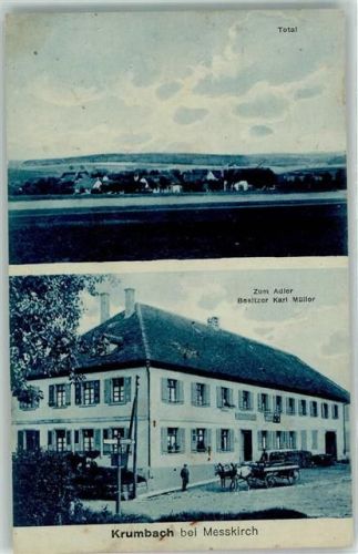 Krumbach Gasthaus zum Adler Fuhrwerk