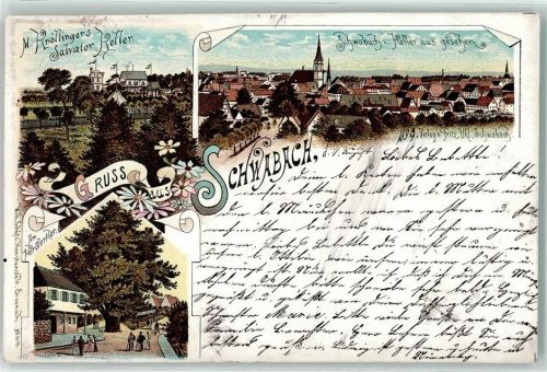 Schwabach 1899 Gasthaus Salvator Keller HördlerTor