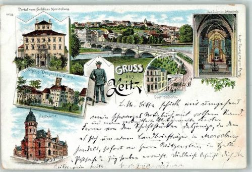 Zeitz Portal Schloss Moritzburg Schloss Droyssig Post-Amt Drahtseilbahn Schlosskirche Inneres