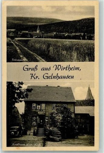 63599 W6465 Wirtheim - Getreidefeld Kaufhaus Wilhelm Koch