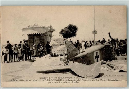 Thessaloniki Flugzeug Absturtz 1914 Champagne d Orient