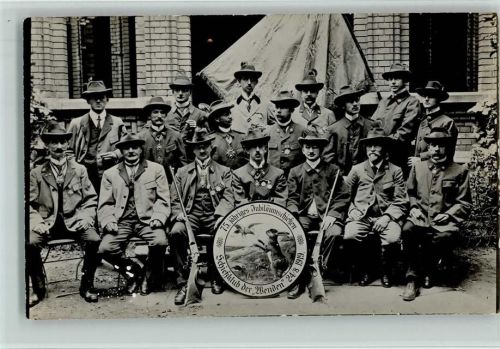 75.jähriges Jubiläumschießen , Schießclub der Wenden 1919, gute Erhaltung AK