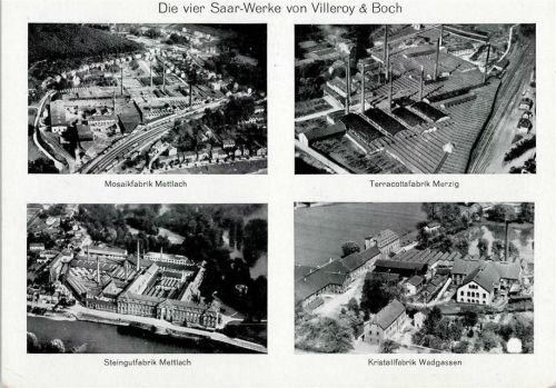 Mettlach 1935 Saar Werke von Villeroy & Boch
