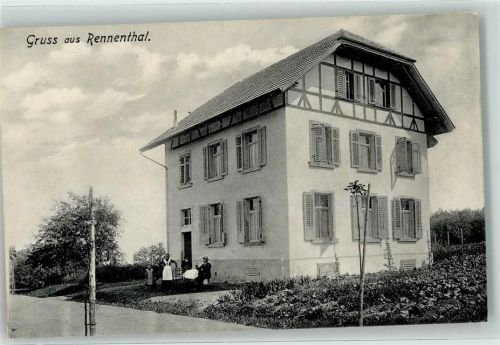 Euskirchen Gruss aus Rennenthal Haus Ort handschriftlich