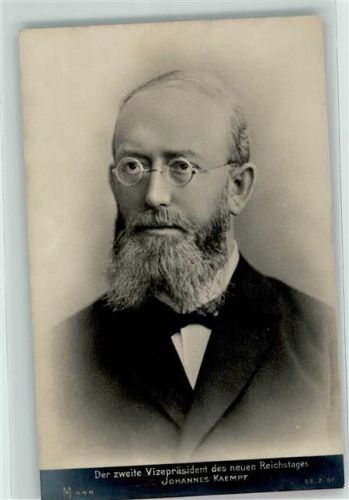 Johannes Kaempf zweite Vizepräsident des neuen Reichstages