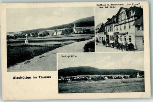 Glashütten Gasthaus u. Restauration zur Krone Glaskopf