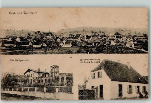 Weinheim Villa Heiligenbluth Spezereienhandlung v. Georg Bernhard
